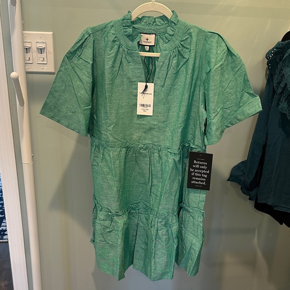 Tuckernuck Sea Green Crawford Dress - XS